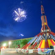 花火大会の日は夕方から入園料のみタダ