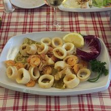 Gran fritto misto con gamberi 