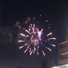 花火（桜ノ宮公園近くの住宅街より）