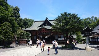 駅近の大きな神社