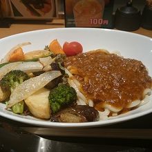 斬新なキーマカレーうどん