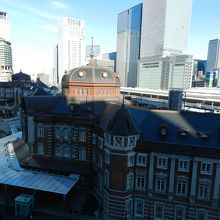 「KITTE」のビルの屋上から見た全景