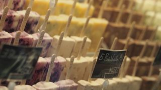 カラフルで美味しいアイスキャンディー