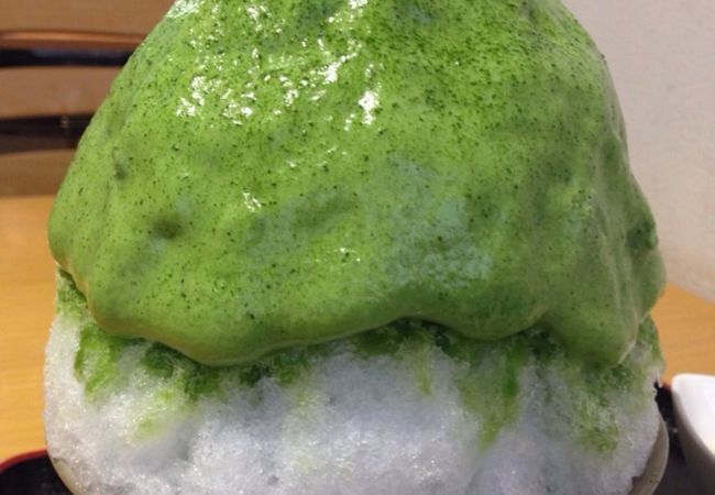 抹茶エスプーマかき氷。