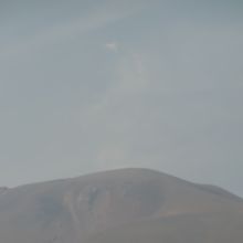 駐車場から見える浅間山