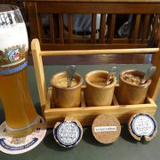 ビールの歴史を感じれるレストランとビアガルテン