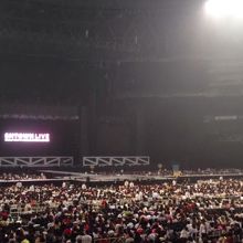 スタンド下段からでステージがこの遠さ