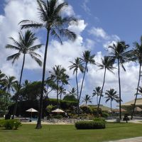 広々とした中庭は海にも面していて最高です！