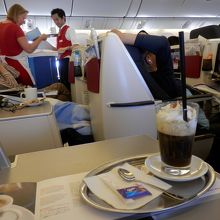 コーヒー類のメニューは航空会社随一です。