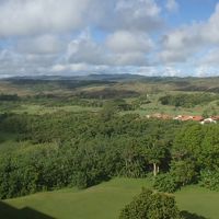 ベランダからの眺め。フェアウェイビュー。南西向きで夕焼けが綺
