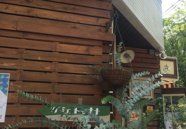 雑貨屋のなかのカフェスペース