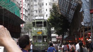 トラムの走る市場