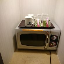 電子レンジが部屋に設置されているのはありがたい