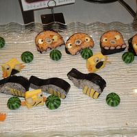 夜は、キッズのためにかわいいおにぎりが準備。すぐなくなります