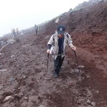 歩き始めはこんな感じ