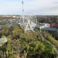 部屋からの眺め、遊園地が目の前