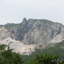 駅前から噴火口