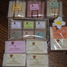 ミニソープセットは、デルタワルタで購入。