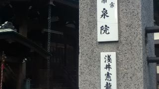 青梅街道沿いの日蓮宗のお寺