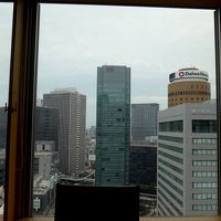 レストランからの眺望　私の部屋からは見えない