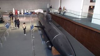 潜水艦も展示されているので、その大きさに度肝を抜かれます。
