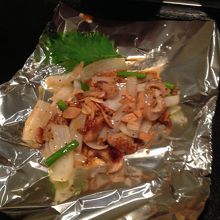 ホルモンやきも美味しいです