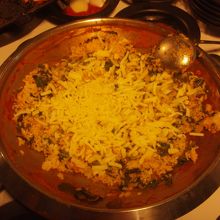 鍋のしめはチーズポックンパ