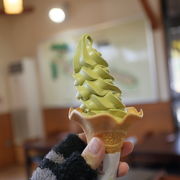 亀山茶ソフトクリームが食べれます