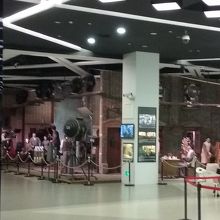 1949年の映画撮影の場面を再現したコーナー