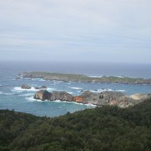 高山山頂から見た南島