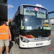 オーストリア⇒チェコのバス移動