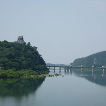 木曽川からの城