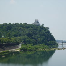 木曽川からの城