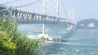 渦潮がきれいに見えました。