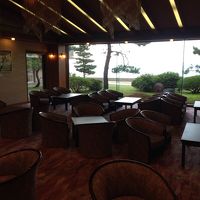 フロントから七尾湾を望む