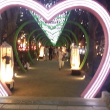 天の川回廊（ハートの光のトンネル）