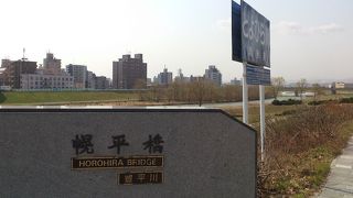 豊平川の散歩コース