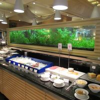 水槽がレストラン内に