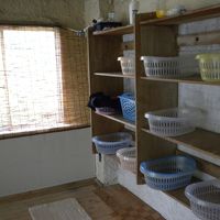 ドライヤーも何も無い脱衣所