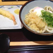 温玉冷やしかけうどん