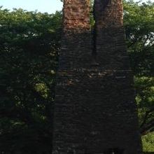 夕日に映える萩反射炉