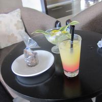 フロントでウエルカムドリンク