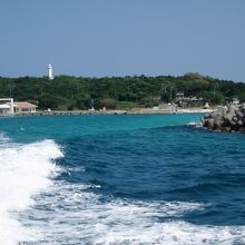 鳩間島出港！