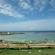 西側の海岸です。