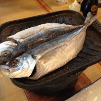 朝ご飯に出たアジ