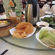 野菜料理と点心