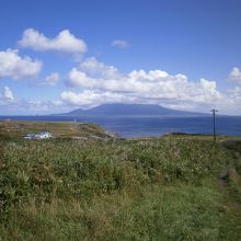 利尻富士が見えます。