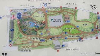 二子玉川ライズと一体になっている公園