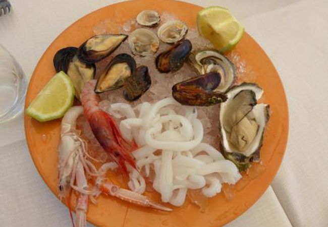 バーリ近郊の新鮮魚介レストラン♪