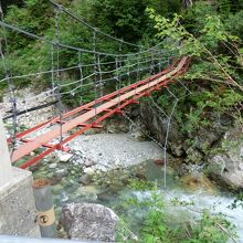 小屋の前は黒部源流